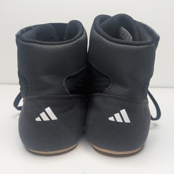 Adidas Men\'s Wrestling Shoe Black White Size 8 main image 6